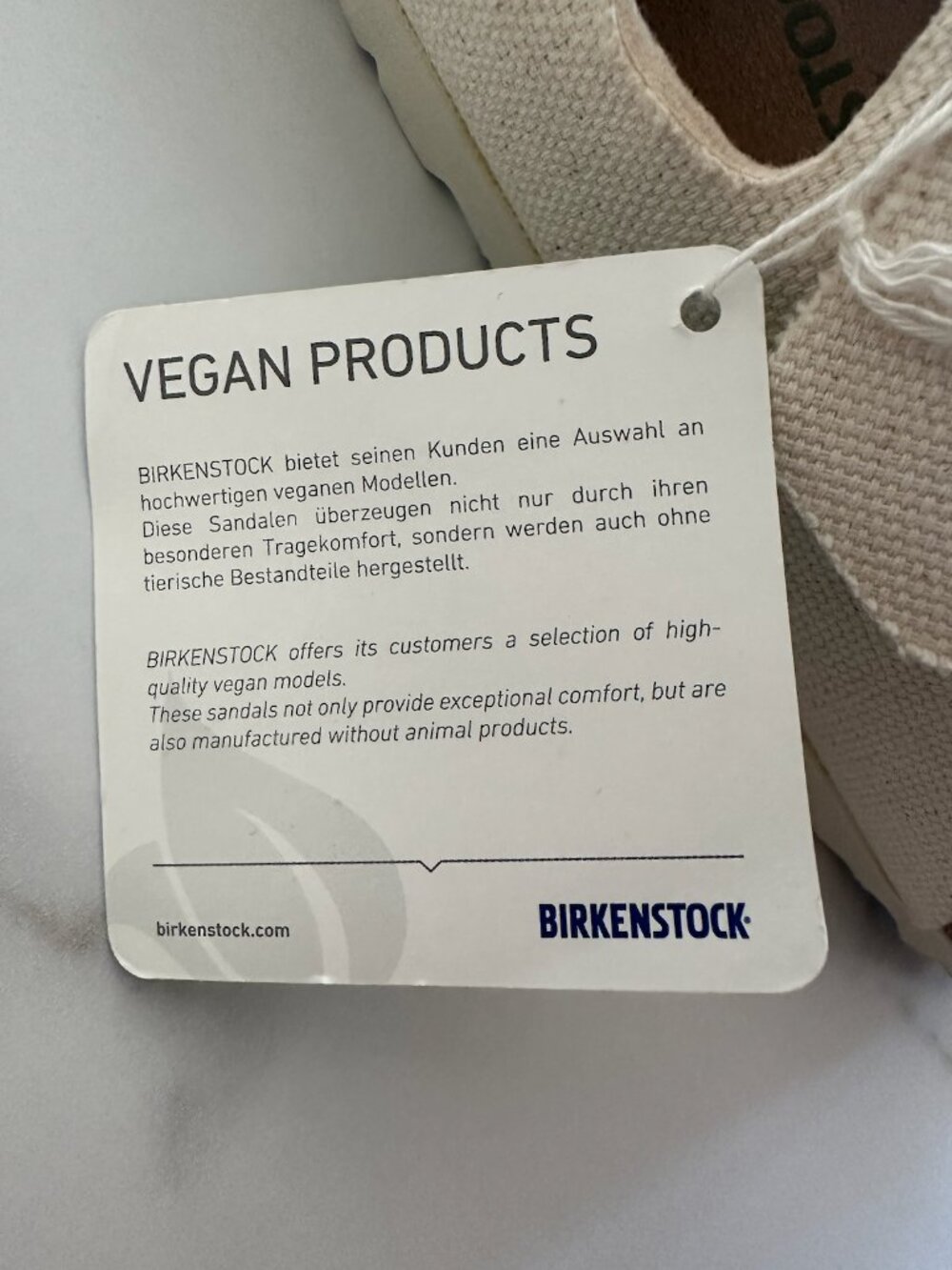 birkenstock arizona vegan canvas sandals NWT size 40 - Picture 2 of 5
